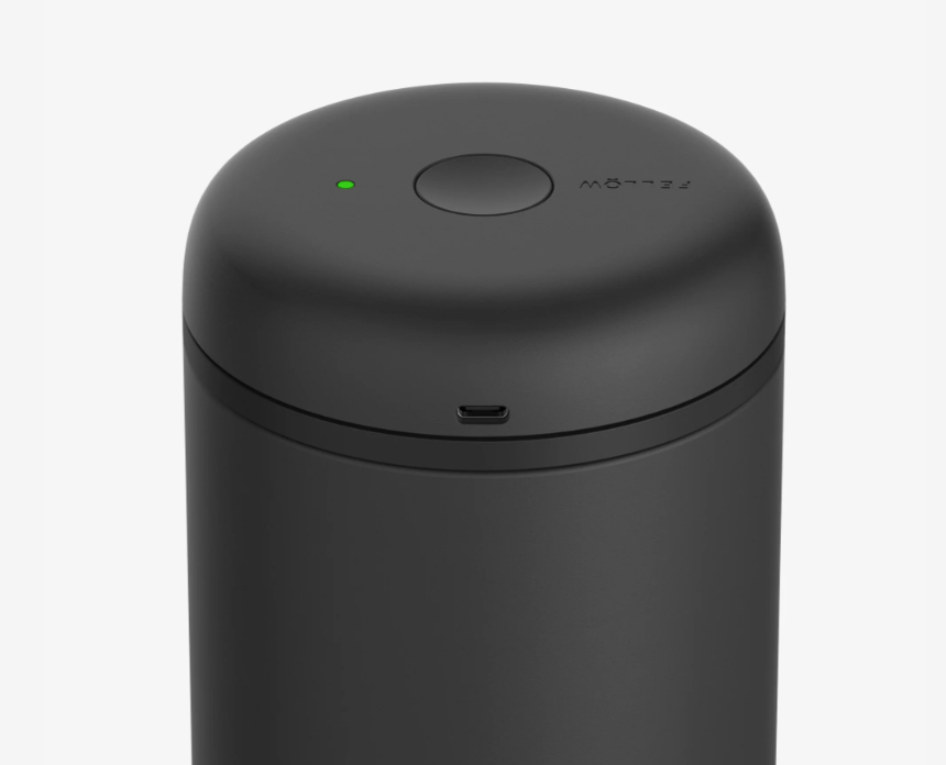 Rafdrifin Atmos loftþétt kaffikrukka - 1,2l svört