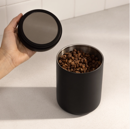 Rafdrifin Atmos loftþétt kaffikrukka - 1,2l svört