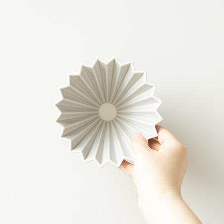 Origami kaffitrekt - grá