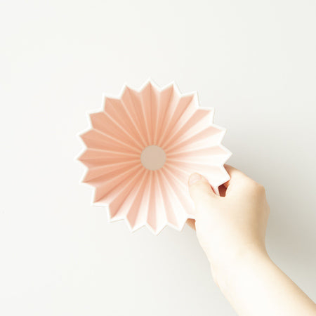 Origami kaffitrekt - bleik